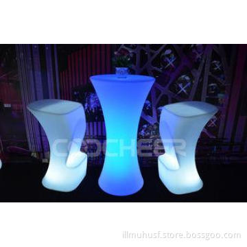 DMX Control Led Bar Furniture / Luminous High Patio Bar Tab